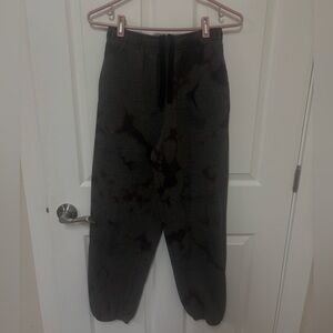 Athletic Works Dark Gray Tie-Dye Track Joggers